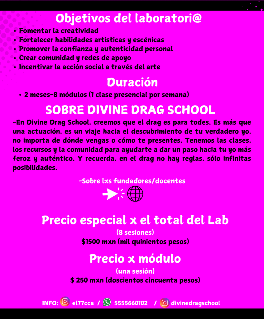 LABORATORIO SECRETO DEL DRAG